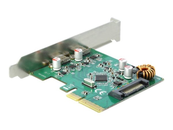 DELOCK PCI Express x4 Karte zu 2 x extern SuperSpeed USB 10 Gbps USB 3.1 Ge 90397