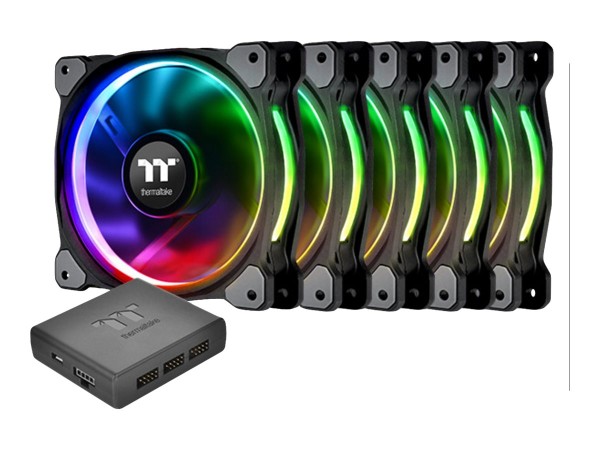 THERMALTAKE Riing 12 LED RGB 5er Set 120x120x25mm | Premium Edition CL-F054-PL12SW-A