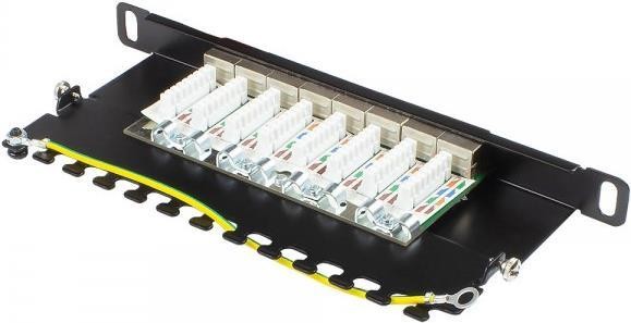 GOOD CONNECTIONS Patchpanel 10"Cat. 6A 8-P. 0,5 HE schw. GC-N0130