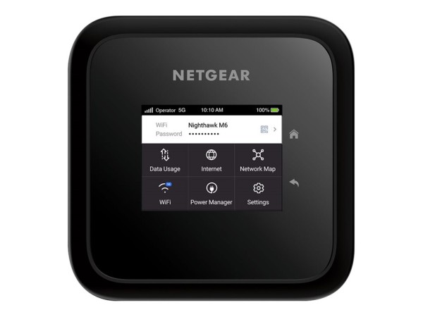 NETGEAR MR6150-100EUS NIGHTHAWK 5G WIFI6 Mobile Router mit bis zu 2.5Gbps 5G Speed. Unterstützt bis zu 32 Ge
