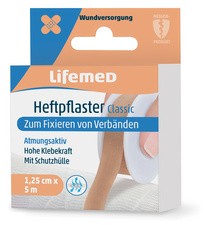 Lifemed Heftpflaster "Classic", hautfarben, 12,5 mm x 5 m