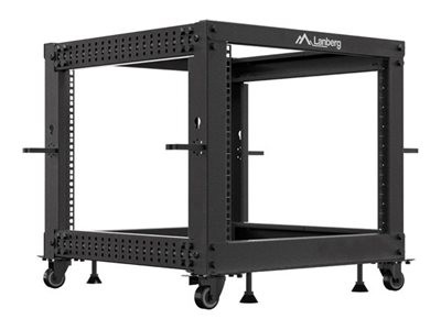 LANBERG LANBERG OPEN RACK 19" 9U 600X600-1100 ADJUSTABLE BLACK