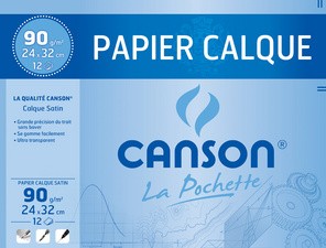 CANSON Transparentpapier, satiniert, 240 x 320 mm, 90 g/qm