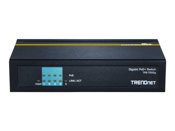 TRENDNET 5-port Gigabit PoE+ Switch TPE-TG50G