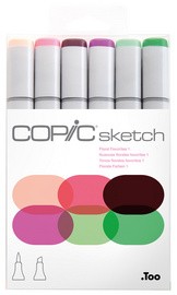 COPIC Marker sketch, 6er Set "Floral Favorite 1"