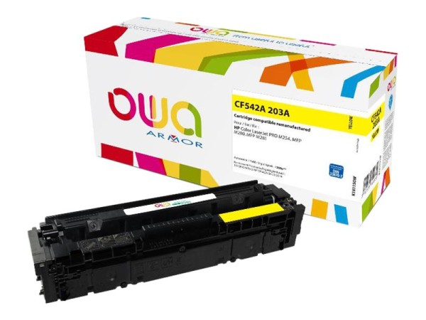 ARMOR ARMOR OWA Toner komp. HP CF542A und 203A yellow 1300 S. (K18115OW)