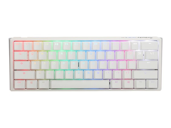 DUCKYCHANNEL DUCKYCHANNEL Ducky One 3 Classic Pure White Mini Gaming US-Layout, RGB, Cherry MX Brown Switch, weiß