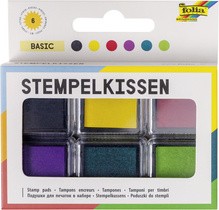 folia Stempelkissen Set "Pastell", 6-farbig sortiert