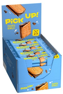 PiCK UP! Keksriegel "Choco & Milch", Display