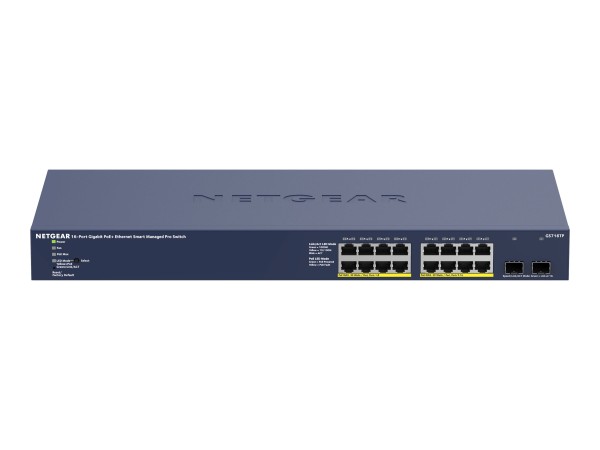 NETGEAR GS716TP 16-Port Gigabit Ethernet PoE + Smart Managed Pro Switch mit GS716TP-100EUS