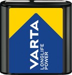 VARTA Alkaline Batterie Longlife Power, 4,5 V Flachblock