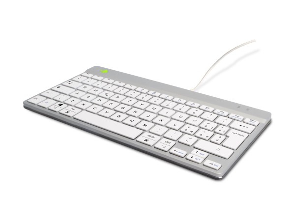 R-GO TOOLS R-GO TOOLS Tastatur Compact Break IT-Layout Kabel weiß