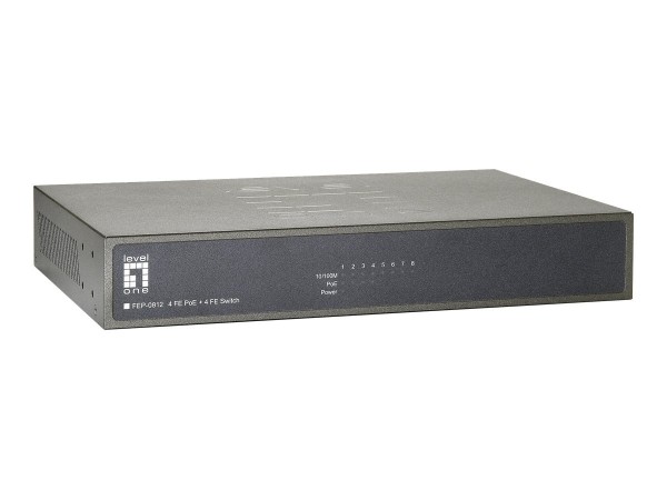 LEVELONE LevelOne Switch 10.5 8 Port 4 PoE Ports