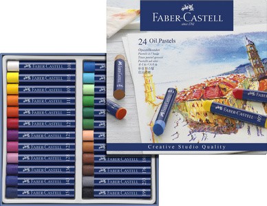 FABER-CASTELL Ölpastellkreiden STUDIO QUALITY, 24er Etui