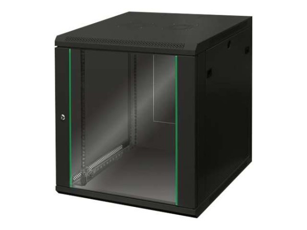 DIGITUS Wandgehäuse Dynamic Basic schwarz 12HE 600x600mm DN-19 12U-6/6-EC-SW