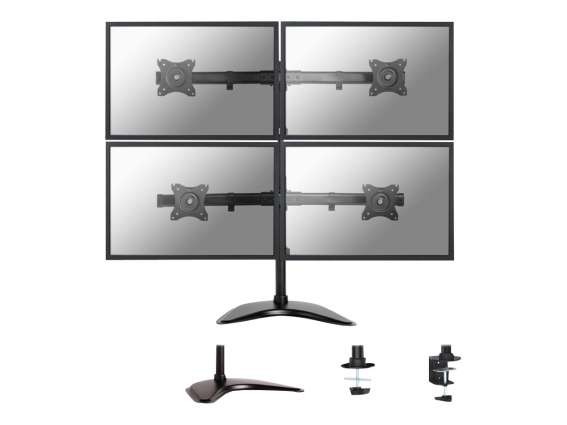 NEOMOUNTS Tischhalterung für vier Flachbildschirme bis 27" (69 cm) NM-D335D4BLACK