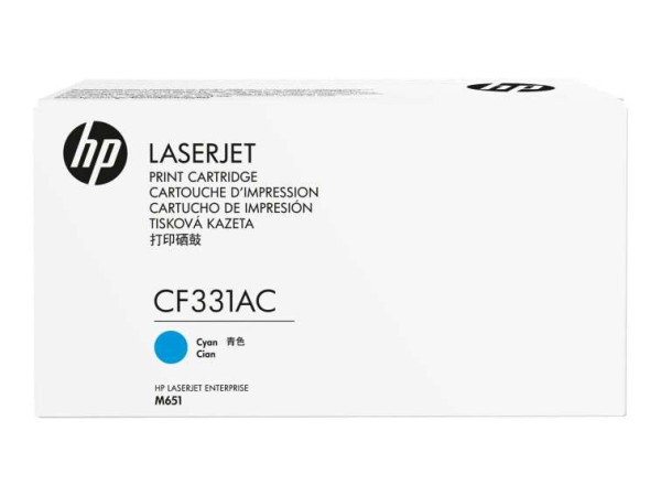 HP Toner/654A Cyan Contract LJ Cartridge CF331AC