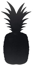 Securit Kreidetafel SILHOUETTE "PINEAPPLE", schwarz