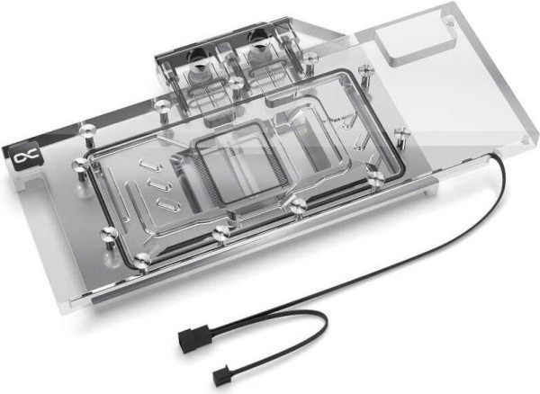 ALPHACOOL ALPHACOOL Eisblock Aurora Radeon RX 7800 XT (transparent/nickel, inkl. Backplate)