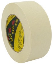 3M Krepp-Klebeband 301E, 48 mm x 50 m, Papier, beige