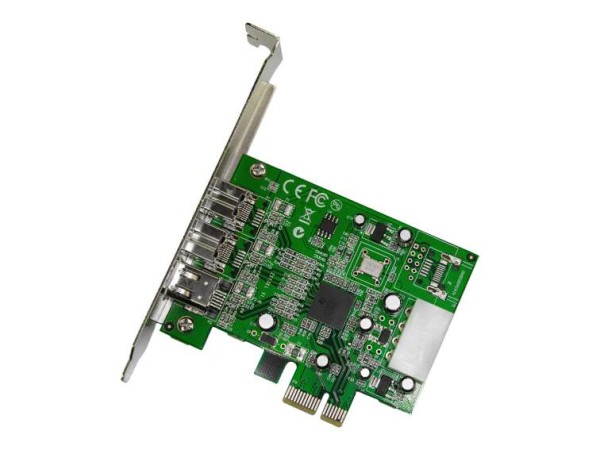 STARTECH.COM 3 Port 800+400 FireWire PCI Express Schnittstellen Combo Karte PEX1394B3