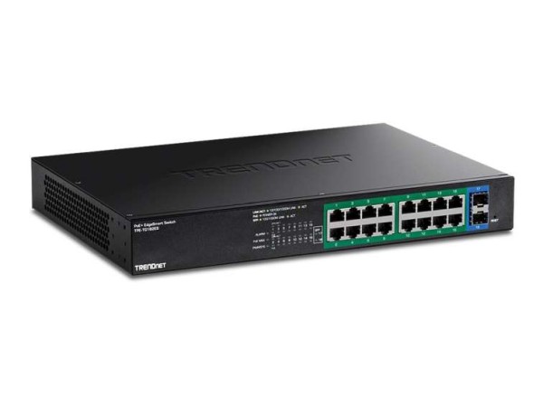 TRENDNET 18-Port Gigabit EdgeSmart PoE+ Switch TPE-TG182ES