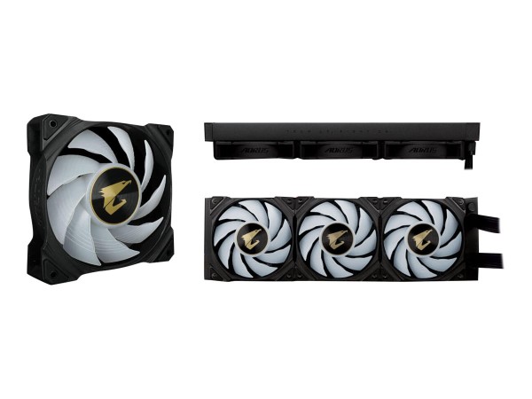 GIGABYTE AORUS WATERFORCE X 360 All-in-one Liquid Cooler with Circular LCD GP-AORUS WATERFORCE X 36