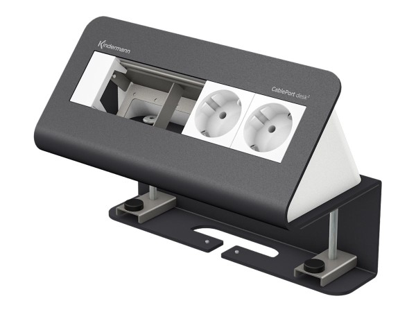 KINDERMANN KINDERMANN Kinder Design Tischanschluss- 7430000072 feld zum Klemmen 4-fach 2x Strom