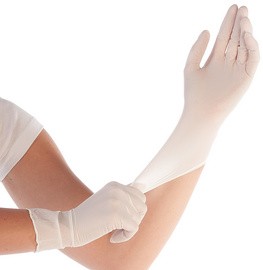 HYGOSTAR Synthetik-Handschuh ELASTIC, L, weiß, puderfrei