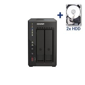 QNAP Bundle QNAP Turbo-Station TS-253E-8G + 2x 2TB NAS-Festplatten