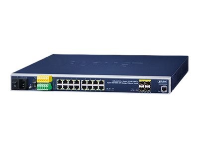PLANET TECHNOLOGY PLANET TECHNOLOGY PLANET Industrial L2+ 16-Port 10/100/1000T + 4-Port