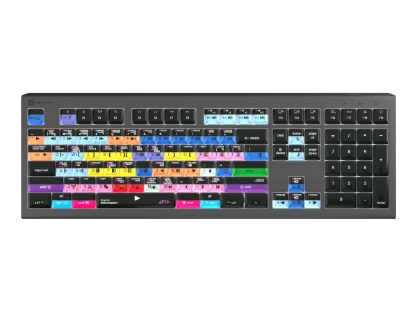 LOGIC-KEYBOARD LOGIC-KEYBOARD Avid Media Composer Astra 2 Pro UK Mac (LKB-MCOMP-A2M-UK)
