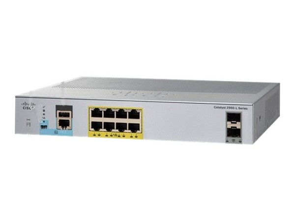 CISCO CISCO SYSTEMS Cisco Catalyst 2960L-8PS-LL - Switch - verwaltet - 8 x 10/100/1000 + 2 x Gigabit SFP (