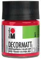 Marabu Acrylfarbe "Decormatt", magenta, 50 ml, im Glas