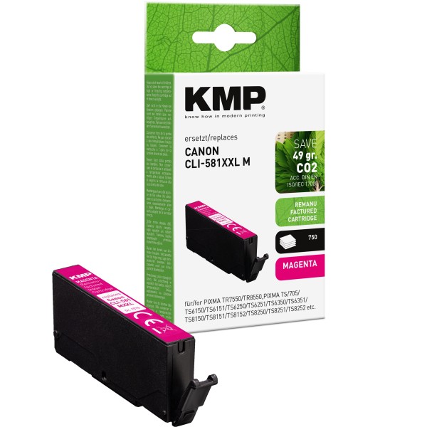 KMP KMP Tintenpatrone ersetzt Canon CLI581MXXL (1996C001)