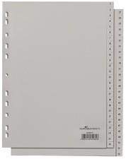 DURABLE Kunststoff-Register, Zahlen, A4, 15-teilig, 1 - 15