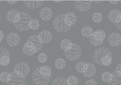 SUSY CARD Geschenkpapier "Scribbled Circles grau", auf Rolle