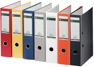 LEITZ Plastikordner, 180 Grad, DIN A4, 80 mm, weiß