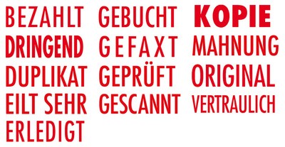 COLOP Textstempel Printer 20 "BEZAHLT", mit Textplatte