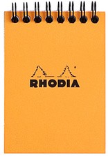 RHODIA Spiralnotizblock No. 11, DIN A7, kariert, orange