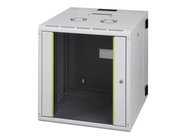 DIGITUS DIGITUS 19" Wandschrank mit Schwenkrahmen 20HE grau RAL7035 IP40 inkl. 8x Montageschrauben