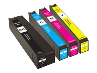 PEACH PEACH Combi Pack 4er Pack Schwarz, Gelb, Cyan, Magenta Tintenpatrone