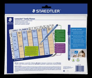 STAEDTLER Familienplaner-Set Lumocolor correctable, DIN A4