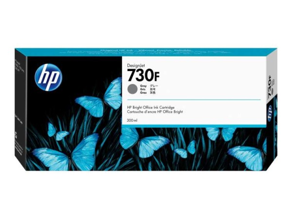 HP 730F - 300 ml - mit hoher Kapazität - Grau - Original - DesignJet - Tint 1XB29A
