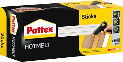 Pattex Heißklebepatrone HOT STICKS, rund, 1 kg, transparent