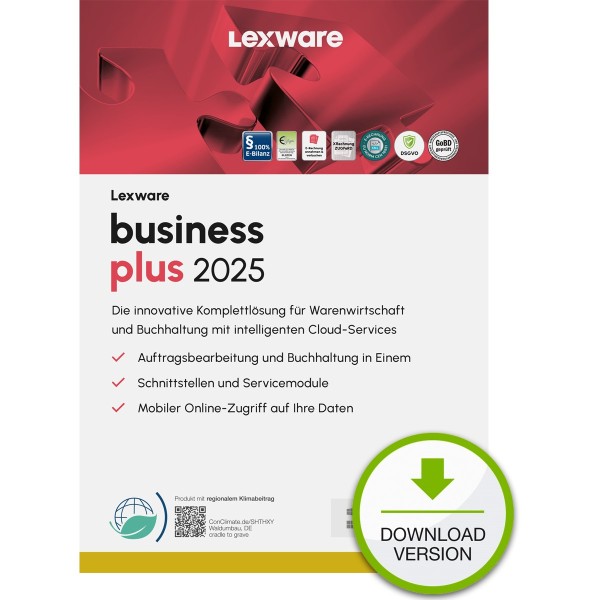 LEXWARE ESD business plus 2025 Download Jahresversion(365T) 08839-2040