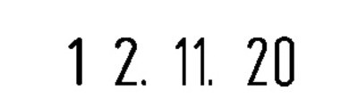 COLOP Datumstempel Mini Dater S120 SD, Monate in Zahlen