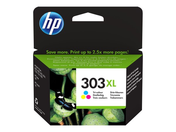 HP 303XL dreifarbig Tintenpatrone T6N03AE