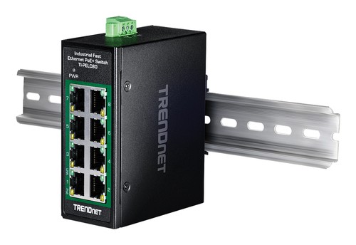 TRENDNET TRENDNET 8-Port Industrial Fast Ethern. PoE+ DIN-Rail Switch