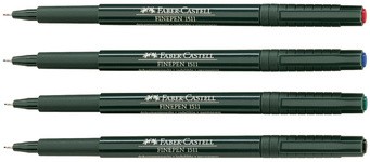 FABER-CASTELL Tintenfeinschreiber FINEPEN 1511, rot